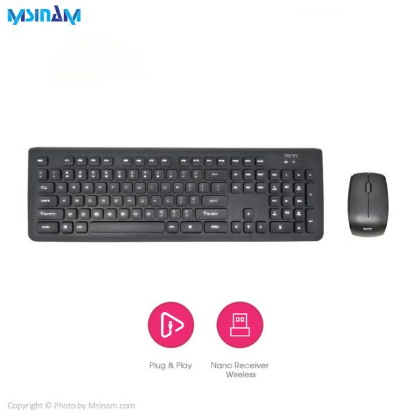 کیبورد و ماوس بی سیم تسکو TKM 7018
